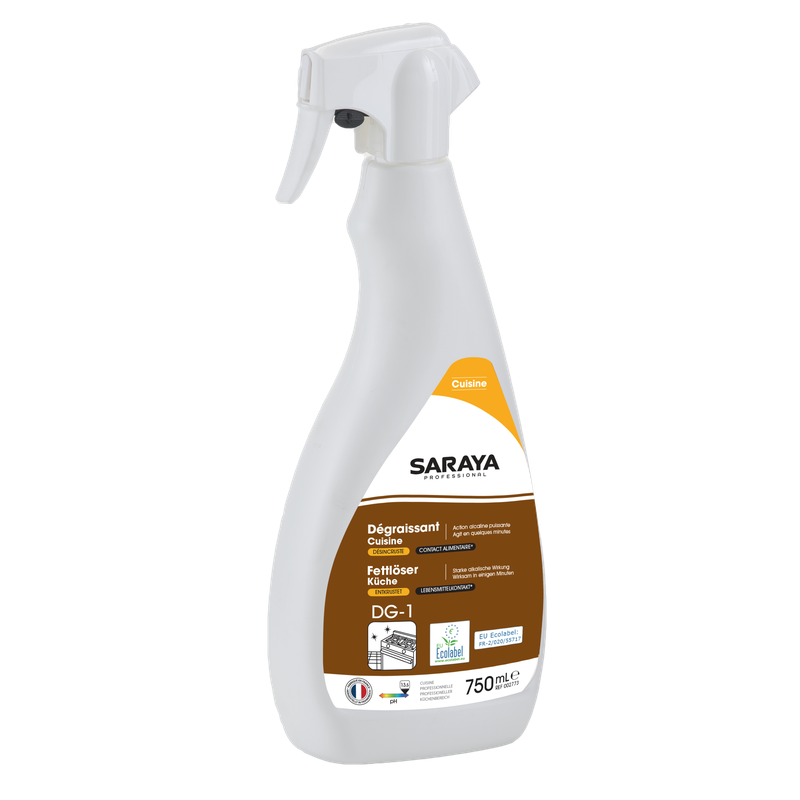 Saraya køkkenrens / affedtningsmiddel Ecolabel | Sprayflaske (750 ml)