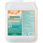En 5L beholder af Dr. Schnell SCHIROCCO bygningsrengørings gulvrens til alle gulvtyper fra DR.SCHNELL GmbH & Co. KGaA, med hvidt kabinet, flersproget etiket, blå/orange accenter, greb og skruelåg.