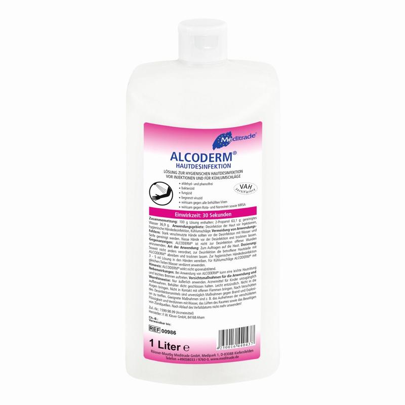 Alcoderm® huddesinfektion, 1 L | Flaske (1 stk.)