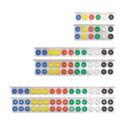 Varioflex-Ampullenschiene Kst. zweireihig für Ampullen 12