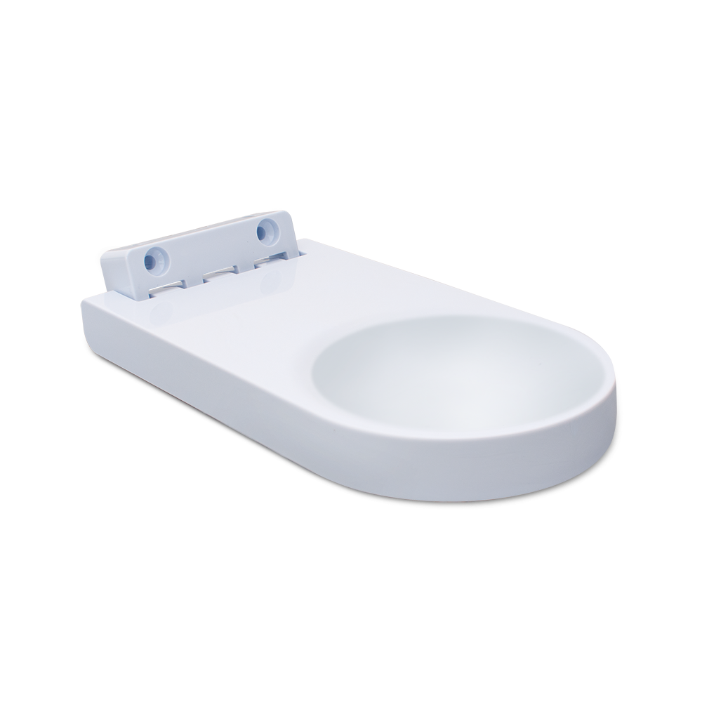 Drypbakke til universal dispenser REF2040 af plast, hvid | Pakke (1 stk.)