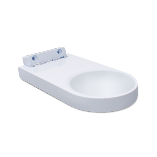 Drypbakke til universal dispenser REF2040 af plast, hvid | Pakke (1 stk.)