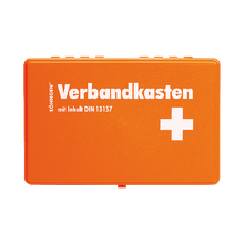 KIEL førstehjælpskasse, tom, plast, orange