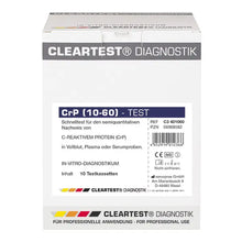 Cleartest CrP HS (10/60) High Sensitive Cut Off: 10mg/l Reference: 60mg/l Pakke: 10 tests | Pakke (10 tests)