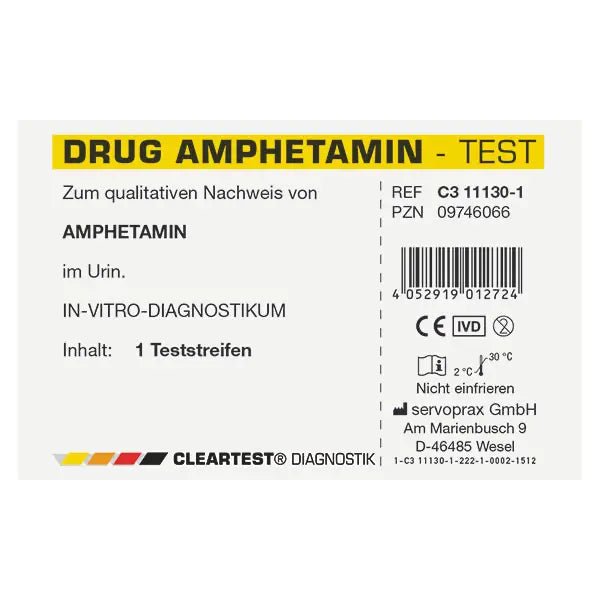 Klartest stoftest amfetamin individuel test | Stykke (1 test)