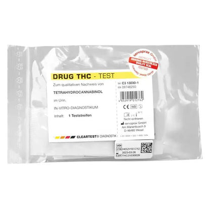 Cleartest drug test tetrahydrocannabinol testkassette