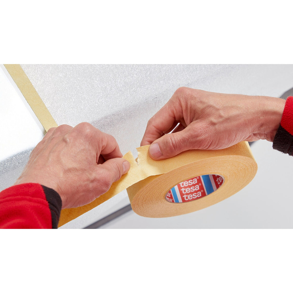 tesakrepp 4322 Universal-Papierabdeckband, beige – Anwendung