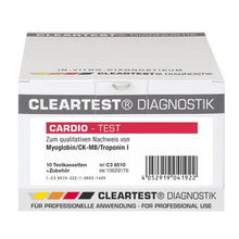 Cleartest Cardio, Pakke: 5 testkassetter Myoglobin/CK-MB/Trop I | Pakke (5 tests)