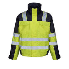 MASCOT® Genova vinterjakke, hi-vis gul/marineblå