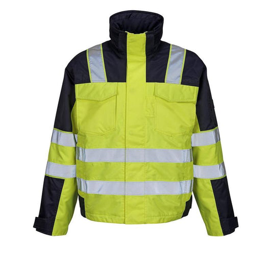 MASCOT® Genova vinterjakke, hi-vis gul/marineblå