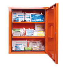 Førstehjælpsskab EUROSAFE, industristandard, orange