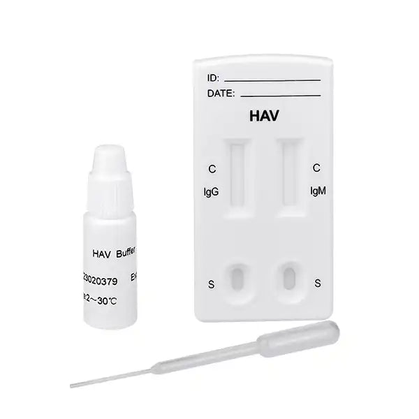Cleartest HAV IgG/IgM Pakke: 10 tests, inklusive tilbehør | Pakke (10 tests)