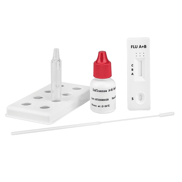 Pakke. *Klarest lys Influenza A+B* Pakke: 10 tests, inklusive tilbehør | Pakke (10 tests)