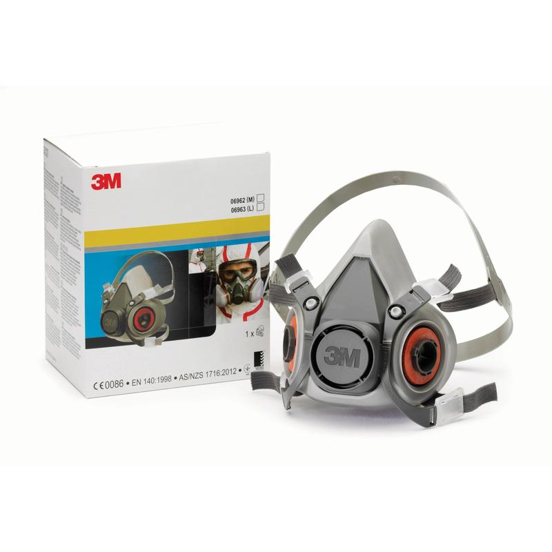 3M™ genanvendelig halvmaske med lav vedligeholdelse, medium 06962 | Pakke (1 stk)