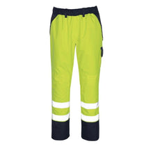 MASCOT® Linz overtræksbukser, hi-vis gul/marineblå