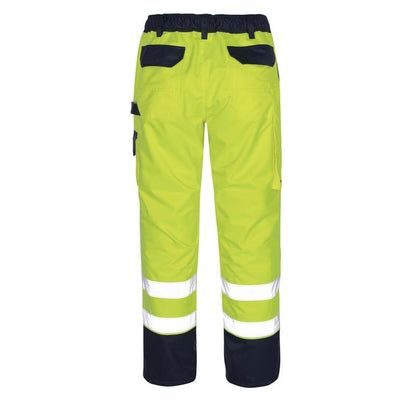 MASCOT® Linz overtræksbukser, hi-vis gul/marineblå