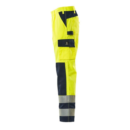 MASCOT® Olinda bukser, hi-vis gul/marineblå