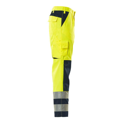 MASCOT® Olinda bukser, hi-vis gul/marineblå