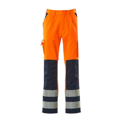 MASCOT® Olinda bukser, hi-vis orange/marineblå