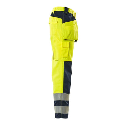 MASCOT® Almas håndværkerbukser, hi-vis gul/marineblå
