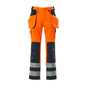 MASCOT® Almas håndværkerbukser, hi-vis orange/marineblå