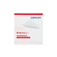 DERMOTEKT®-kompres 10 x 10 cm, 2 stk. i en pakke med 25 stk.