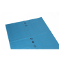 De blå DEISS 10045 affaldsposer (680+420x1620x0,08 mm, 100 stk.) fra EMIL DEISS KG er lavet af LDPE med genbrugssymbol og tallet 65 - professionelt, pålideligt og tilgængeligt i praktisk kartonemballage.