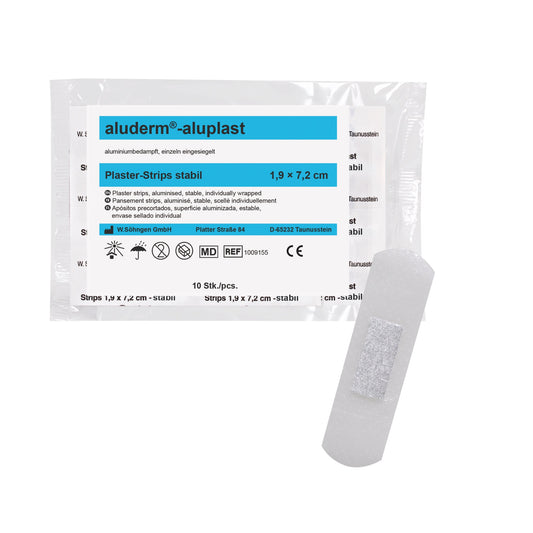 aluderm®-aluplast stabil strimler 1,9 x 7,2 cm, 10 stk.