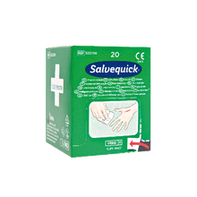 Salvequick-sårrensningsservietter, æske med 20 stk., karton med 20 stk.