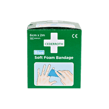Cederroth Soft Foam-bandage, blå, 2 m x 6 cn – Refill 51011011