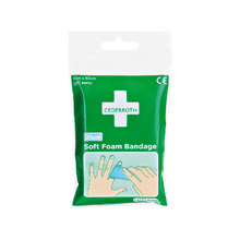 Cederroth Soft Foam-bandage, blå, i stykker à 40 cm, 6 cm bred, refill 666150