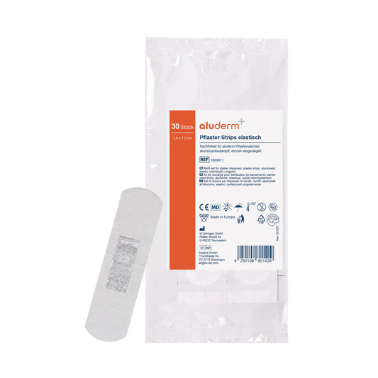 aluderm®-aluplast påfyldningssæt til dispenser 7,2 x 1,9 cm, 30 stk.