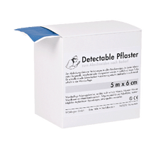 Detekterbar plasterbandage 5 m x 6 cm
