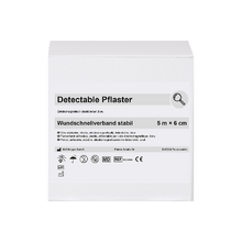 Detekterbar plasterbandage 5 m x 6 cm