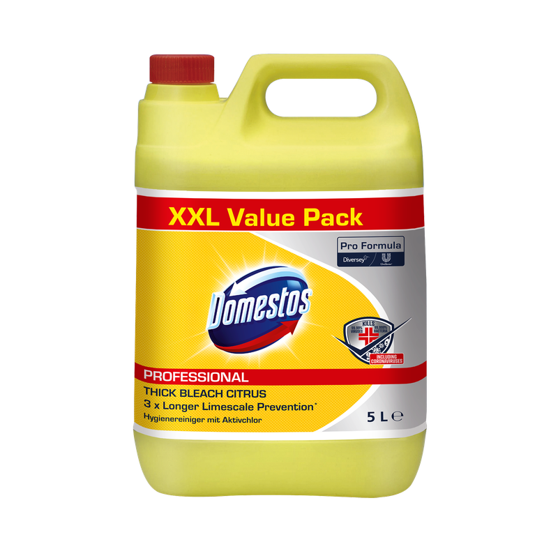 Domestos Pro Formula Citrus Fresh, hygiejnisk rengøringsmiddel med citrusfriskhed