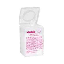 Quickpad-alkoholvattpindsbeholder med 150 vattpinde og holder