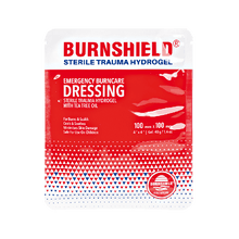 Burnshield hydrogel-skumforbinding, steril, 10 x 10 cm
