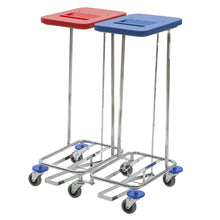 Dobbelt vasketøjsopsamler. med pedal | 1 stk