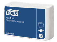 Fastfold hvid dispenserserviet | Pakke (300 ark)