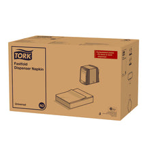 Fastfold hvid dispenserserviet | Pakke (300 ark)