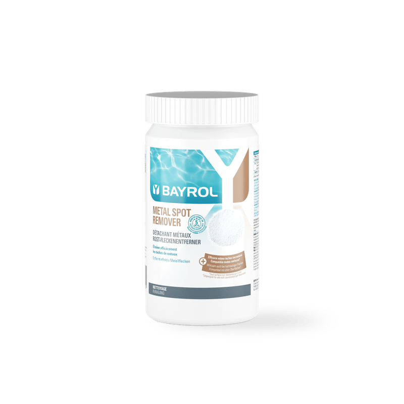 BAYROL Metal Spot Remover 0,8KG Fjerner effektivt rustpletter og metalrester