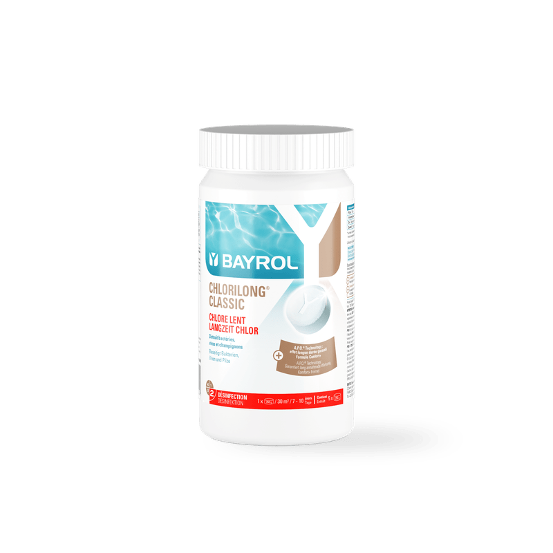 BAYROL Chlorilong® CLASSIC langsomt opløselige klortabletter til pools
