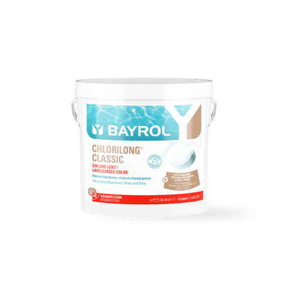 BAYROL Chlorilong® CLASSIC langsomt opløselige klortabletter til pools