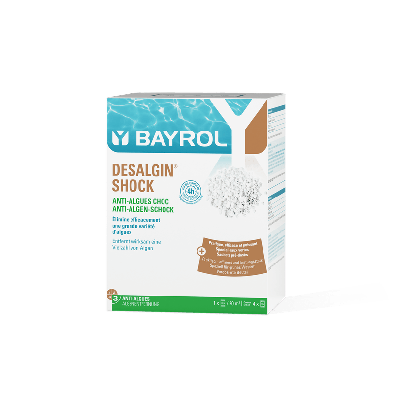 BAYROL Desalgin® SHOCK 1,6 kg anti-algemiddel i form af klorgranulat
