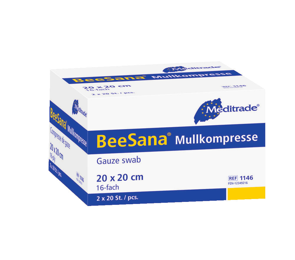 BeeSana® gazekompress, uden RöKo, steril