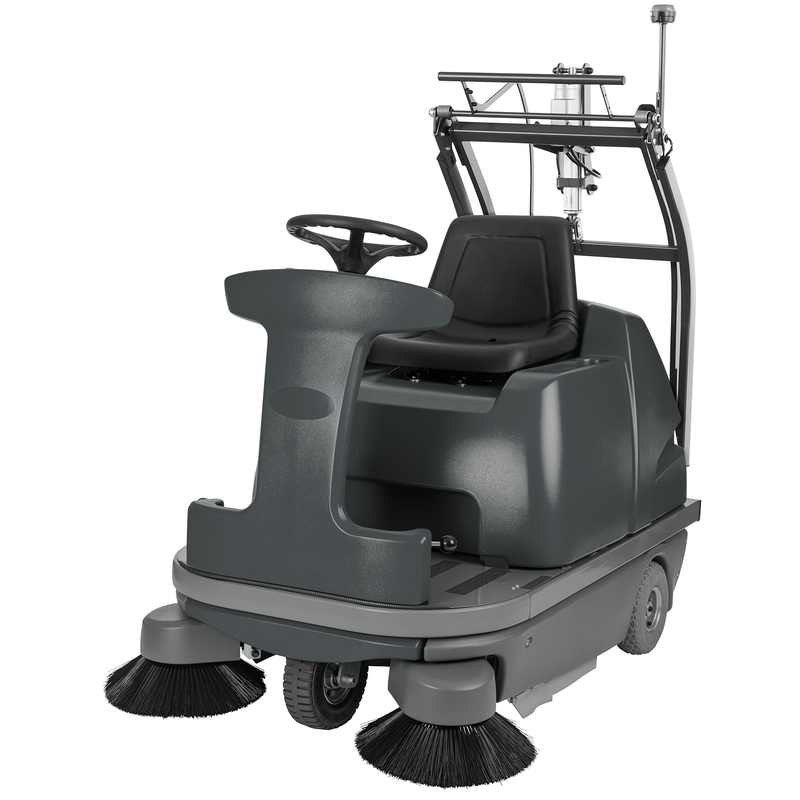 Numatic ride-on støvsuger NU 12, HE, TRS med 2. sidebørste | Pakke (1 stk)