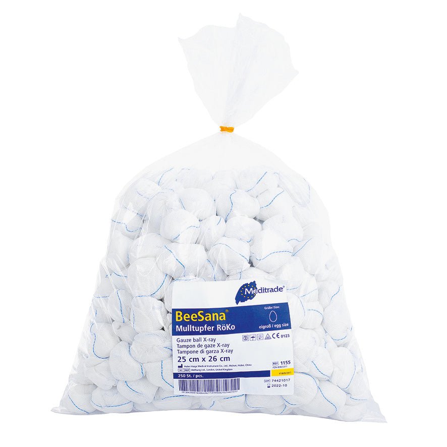 BeeSana® gazeserviet, RöKo, ikke-steril, 25 x 26 cm, rund form | Pakke (250 stk.)