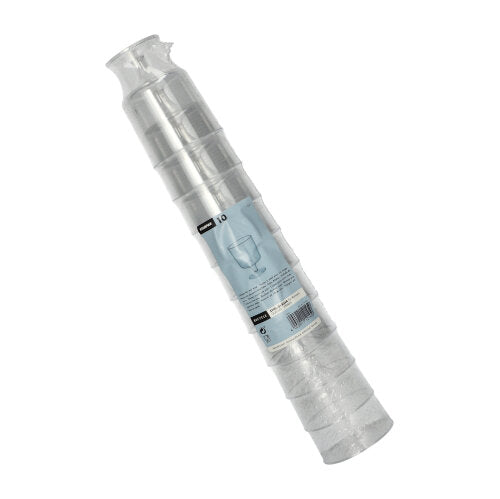 Starpak 10 stilk-glas til rødvin (0,2 l, Ø 7,2 cm, 10 cm højde) lavet af klar PS, i ét stykke og pakket ind i krympefolie - perfekt som elegante rødvinsglas.