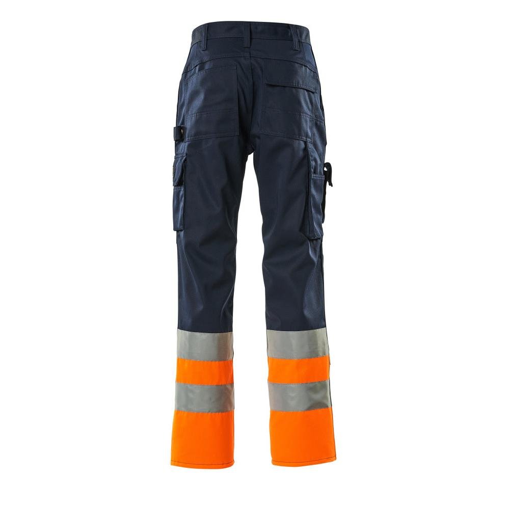 MASCOT® Patos bukser, marineblå/hi-vis orange