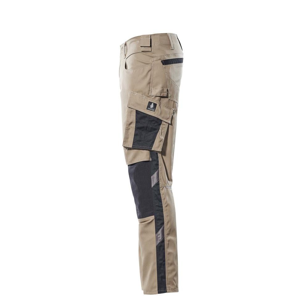 MASCOT® Mannheim bukser, lys kaki/sort